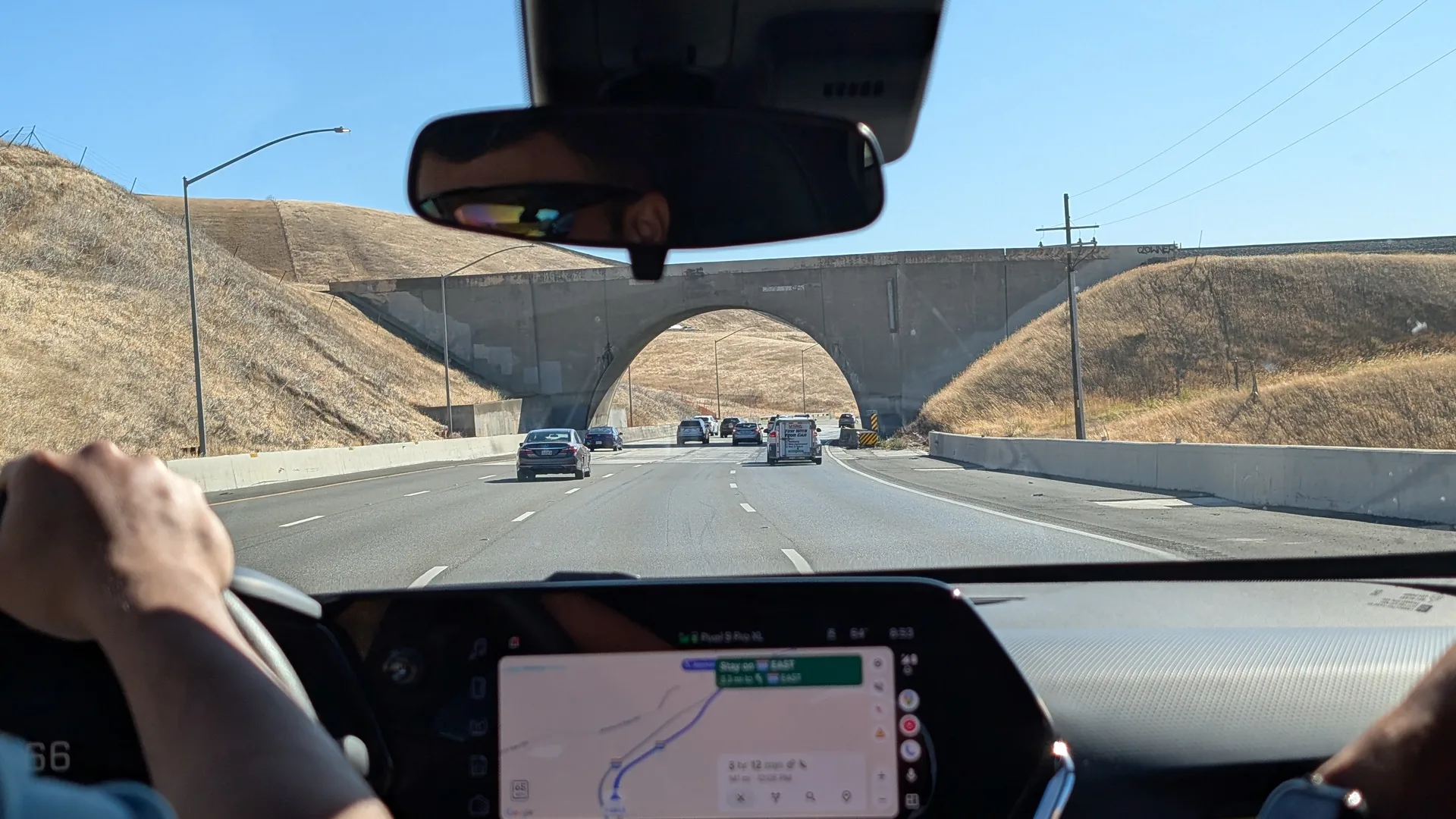 the aqueduct crossing i-580 near tracy
