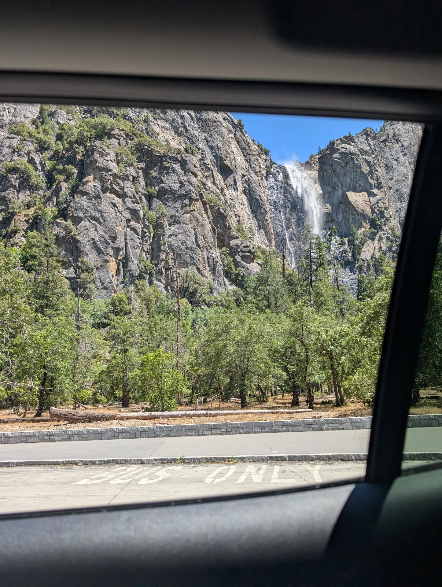 bridalveil, through the window on the descent