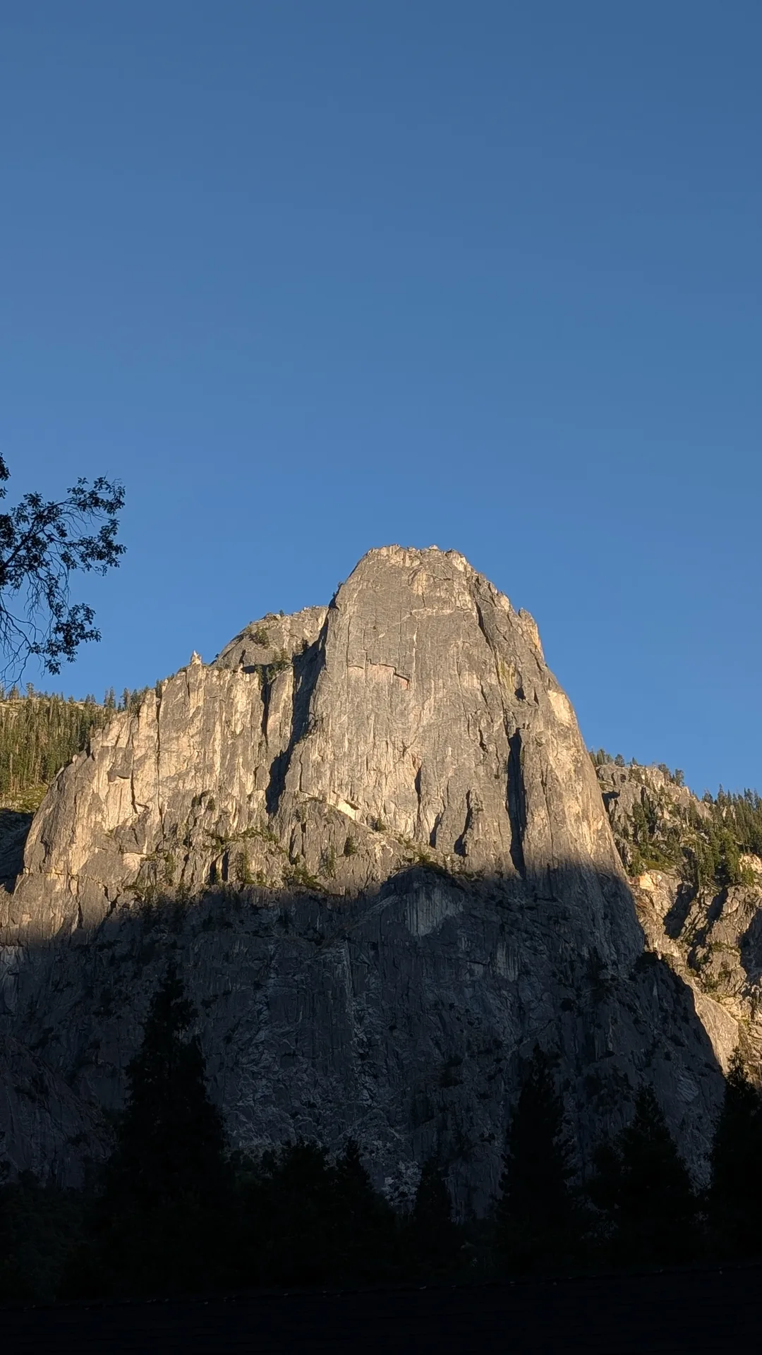 sentinel rock, catching the last sun
