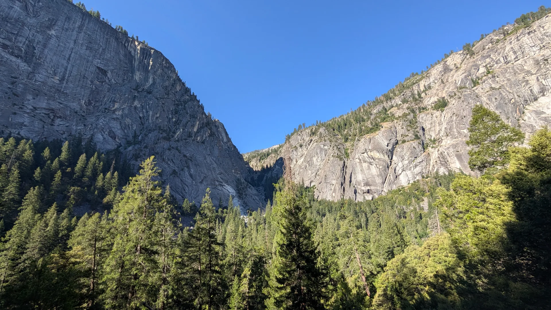 the canyon opening up