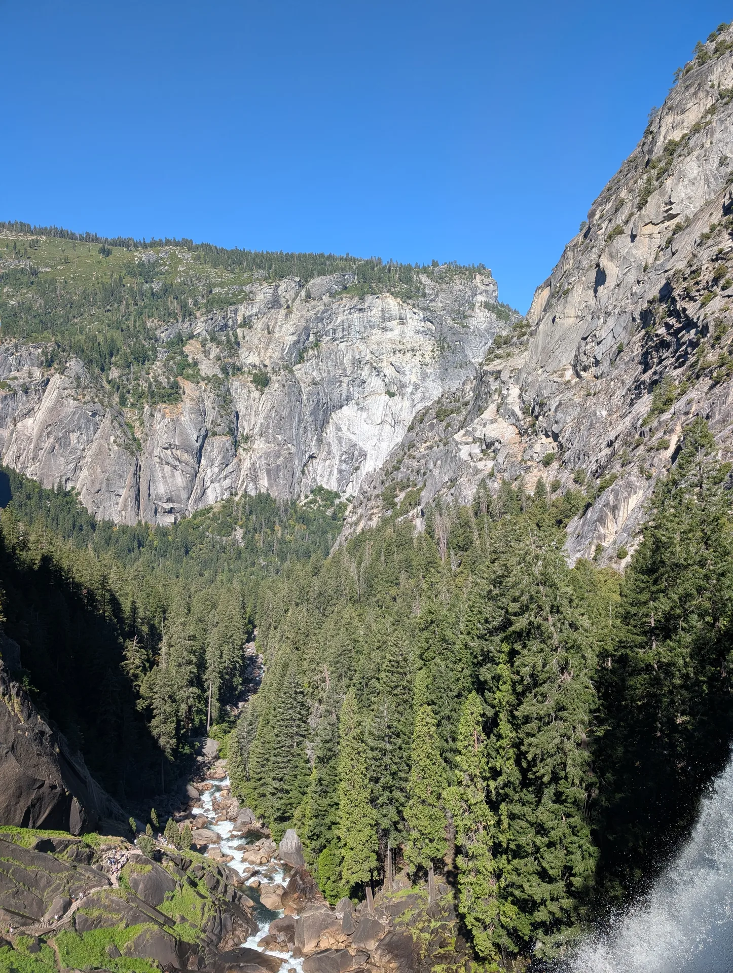 the canyon we climbed, from the top of vernal