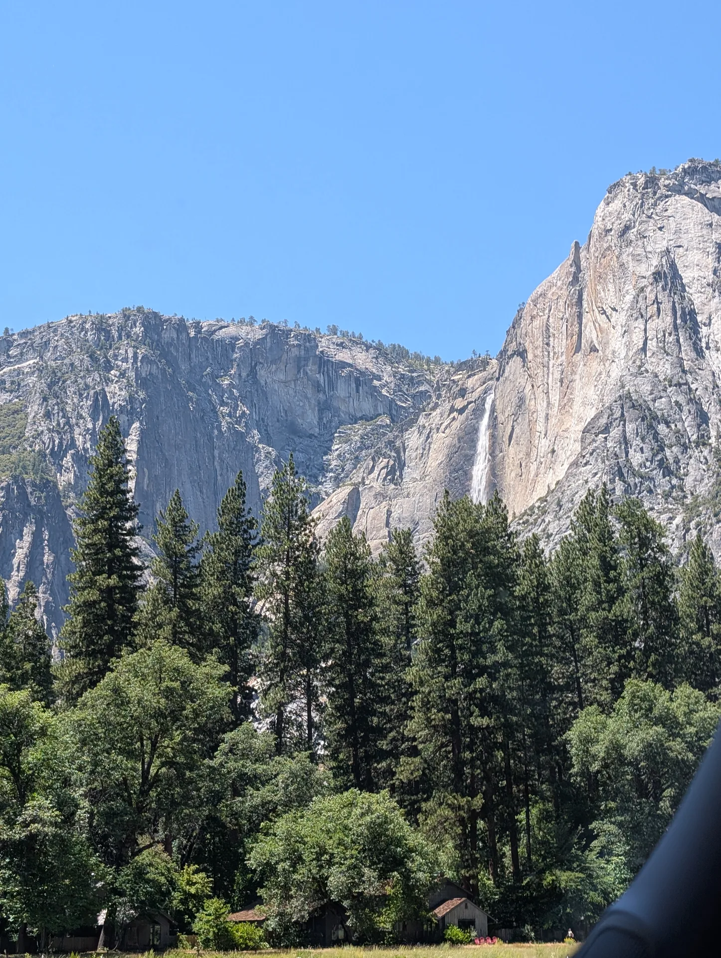upper yosemite fall, from the drive out