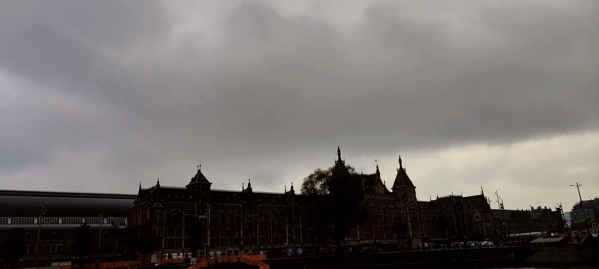 centraal under a low storm sky