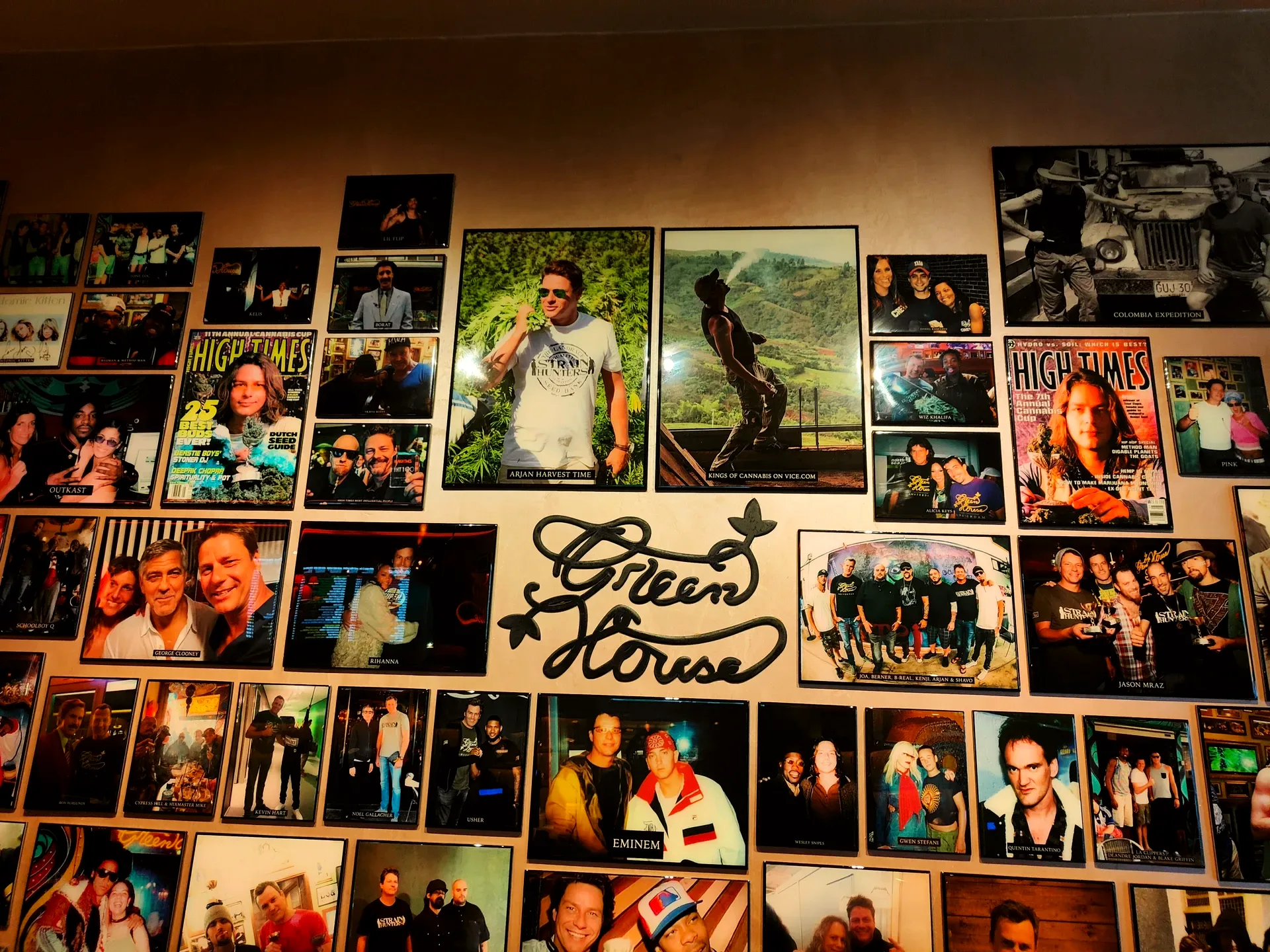 the green house's wall of regulars