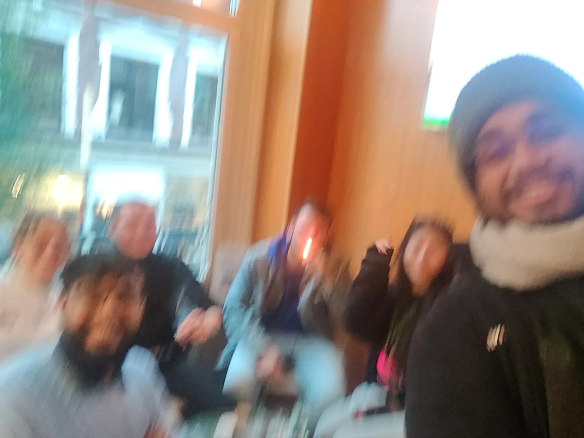 a long blurry talk with strangers who weren't strangers by closing