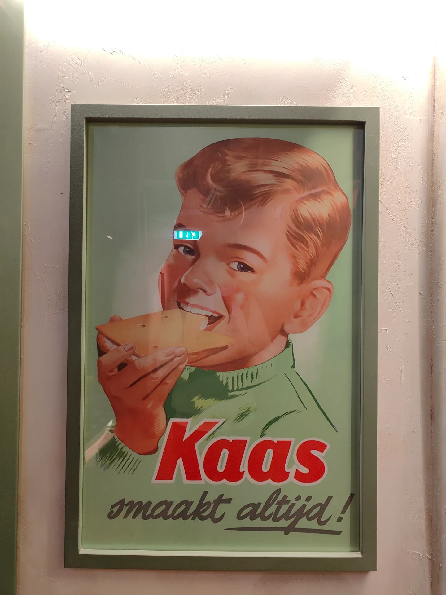 kaas smaakt altijd — cheese always tastes good, and who'd argue