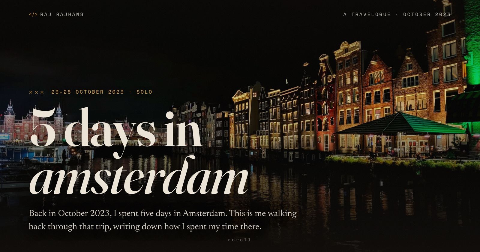 5 Days in Amsterdam